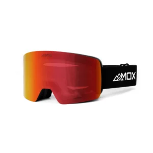 Steezy Black Goggles with Phoenix Red lens