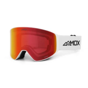 Infinity 2 White Goggles with Phoenix Red lens